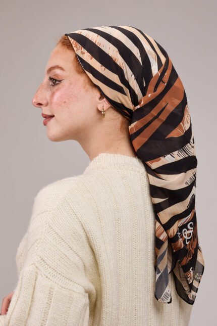 Wild Zebra Square Scarf