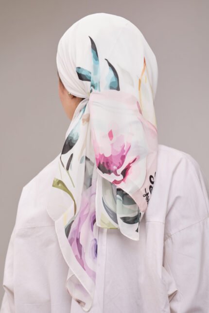 Blossom Frame Square Scarf
