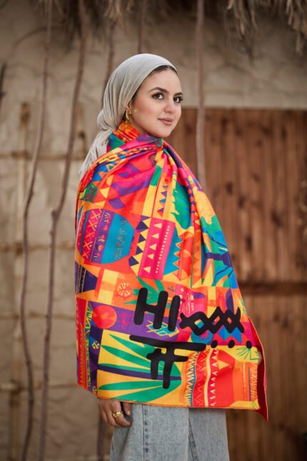 Neon Nomad Winter Shawl