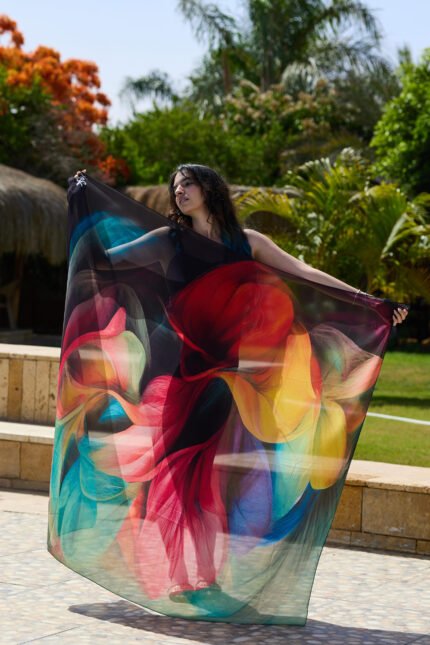 Floral Whirl Coverup-Large Size (Exclusive)