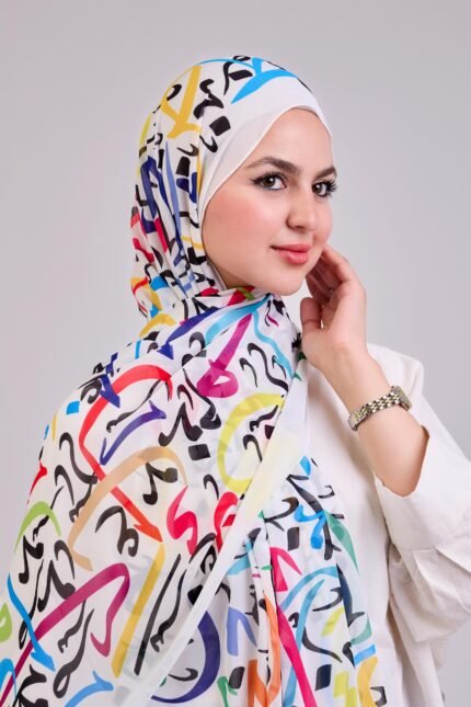 Echoes of Ink – Blanc Edition Scarf